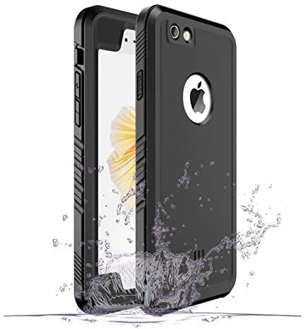 Cozycase Waterproof Case for iPhone 6/6s, Shockproof Full-Body Rugged Case with Built-in Screen Protector for Apple iPhone 6/6s -(Black)