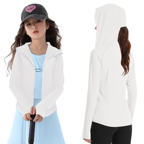 Girls Lightweight Jacket Long Sleeve Zip Up Athletic Hoodie Top UPF50+ Fishing Hiking Sun Protection Outwear3