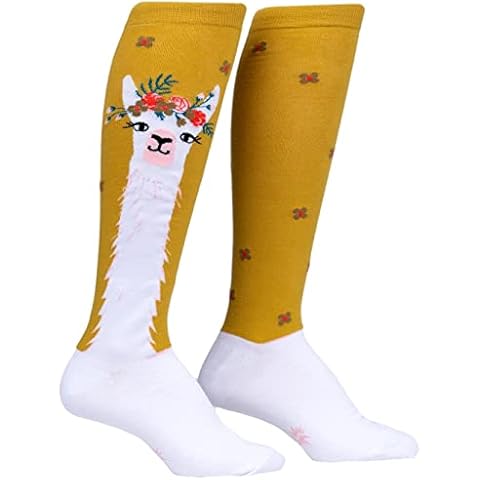 Sock It To Me Women's Llama Queen Knee High Socks Cover