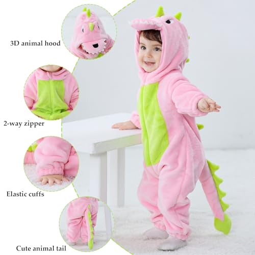 Disfraz para bebés unisex de una pieza animal miniatura 2