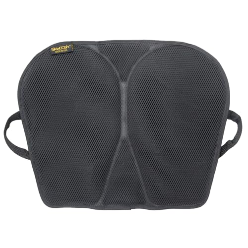 Skwoosh Travel Seat Pad Cushion - Gel, mesh Fabric, Foldable, Handles, Waterproof, Lightweight - for Travel, Pilots and Office - Command Pilot