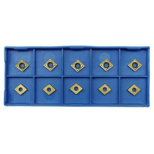 10PC TIN COATED 3/8'' Shank C6 Carbide Inserts Indexable Turning Tool CCMT 21.51