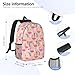 Uxeqtop School Bag for Teens Boys and Girls Book Bags Cute Pink Flamingo Backpacks for Kids Lightweight Bookbag Daypack