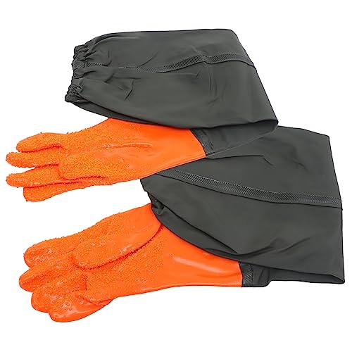 HAMPPLIES Guantes Impermeables para Pesca y Jardinería Protección Extra para Brazos Antideslizantes y Duraderos Uso Diario Seguro