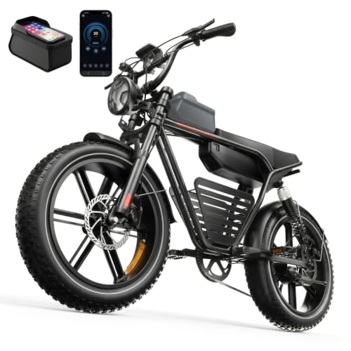 Electric Bike for Adults, 2500/2000/1800W Peak Motor Ebike, 55-120 Mi Range, 10.4/15Ah/18Ah Removable Battery with AI Smart Lighting, 16"/20''Dual Suspension Fat Tires for Urban Cycling