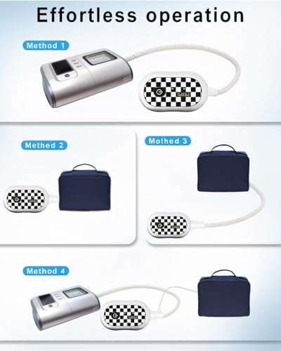 PEIPU CPAP Cleaner and Sanitizer Bundle,Portable CPAP Sanitizer Bundle with Sanitizing Bag for Mask and Heated Hose Adapters - Image 4