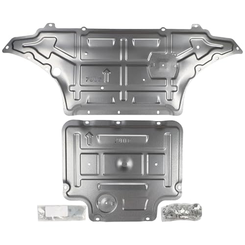 Image of Engine Splash Shield Guard Compatible with 2009-2016 Audi A4 S4 RS4, 2009-2017 Audi A5 S5 RS5, Front Engine Case Guard Under Car Shield Cover w /Gearbox Guard Mud Flaps