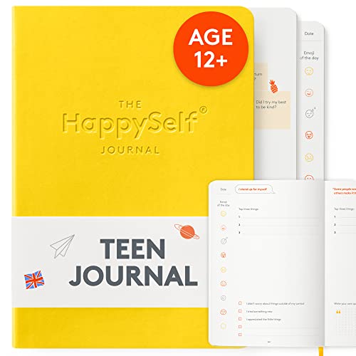 HappySelf Teen Journal - Guided Wellness Journal for Teens: Promote Happiness Foster Mindfulness - Teen Girl or Boy Gift Diary Notebook for Positive Habits Self-Discovery [English Language Edition]