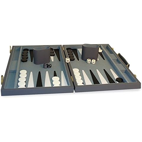 Worldwise Imports 18" Grey Vinyl Backgammon Cover