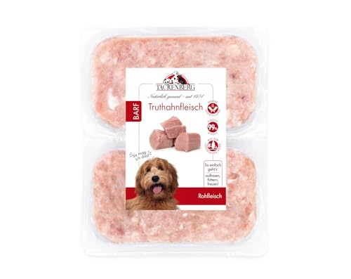 TACKENBERG 5kg Barf Premium Mix-Paket für Hunde. 5 Sorten Barf Fleisch für Hunde