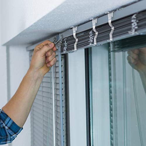 Valance Clips 2.5 Inch Arc-Shaped Window Valance Clips Clear Plastic Valance Retainer Clips Blind Valance Clips Hidden Valance Clips (20 Pieces) #TOP5