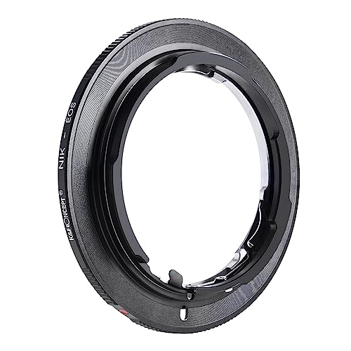 Adaptador de montura de lente K&F Concept compatible con lentes Nikon Nikkor F/AF AI AI-S para cámaras Canon EOS EF y EF-S miniatura 6