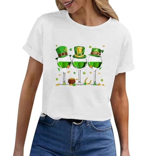 Cocila Guy Fawkes Night Deals White Sleeve Girl Green Dress New Year Shirt 2024 Printed T Shirt St Patrick S Tops Sleeveless Blouse Amazon Warehouse Clearance Uk