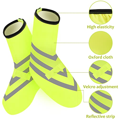 Naapesi Surchaussures de Vélo Imperméable, Couvre Chaussures de Cyclisme, Surchaussure Bike Gaiter avec Bandes Réfléchissantes, Cyclisme Overshoes pour Homme et Femme, XL - Image 3