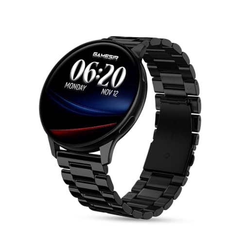 Image of GameSir Active 2 Smartwatch for Men & Women, 1.39 inch HD Round Display, Bluetooth Calling, Heart Rate & SPO₂, 100+ Sports Modes, IP67, Long Battery Life for Android & iOS (Metal Black)