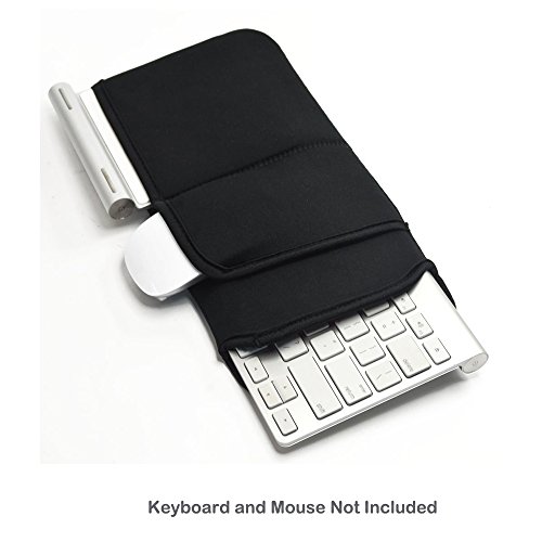 Tastatur-Hülse - Case Wonder Neopren Tastatur Bewegliches Schutztragetasche Abdeckung Taschen-Haut für Apple Drahtlose Bluetooth Tastatur MC184D/B MC184D/A / Apple Magic Tastatur MLA22D/A / Magic Trackpad 2 / Logitech Bluetooth Illuminated Keyboard K810 / Logitech K380 Bluetooth-Tastatur und fast 12-Zoll-drahtloser Tastatur (Schwarz)