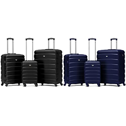 Flight Knight Lightweight 4 Wheel ABS Hard Case Suitcases Cabin & Hold Luggage Options Approved For Over 100 Airlines Including easyJet, British Airways, RyanAir, Virgin Atlantic, Emirates & Many More