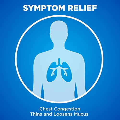 Image of Amazon Basic Care Maximum Strength Chest Congestion and Mucus Relief, Guaifenesin Extended-Release Tablets, 1200 mg, 42 Count