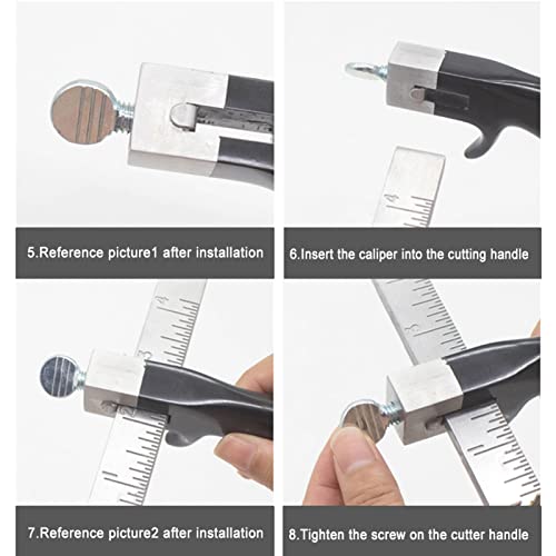 DIY Lederband Gurt Schneider Professionelles Hand Ledergurt Schneide Werkzeug mit Aluminiumgriff, für Ledergurte bis zu 4in