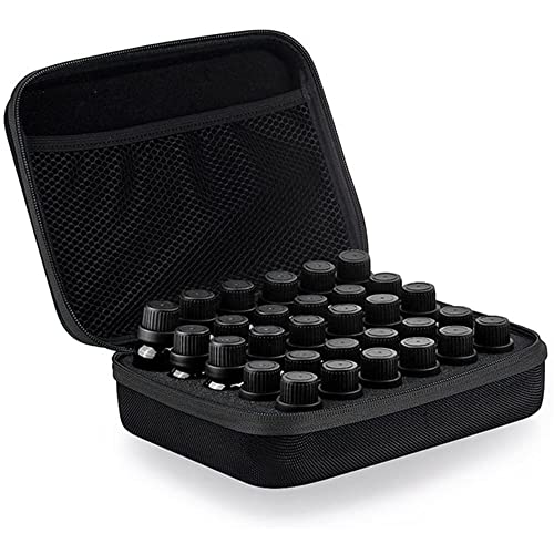 Dantolo Coffret Huiles Essentielles Vide, Boîte Huile Essentielle 30 Bouteilles imperméable Aromathérapie Boîte de Rangement Housse de Transport pour Le Stockage à la Maison et Les Voyages 5/10/15ml