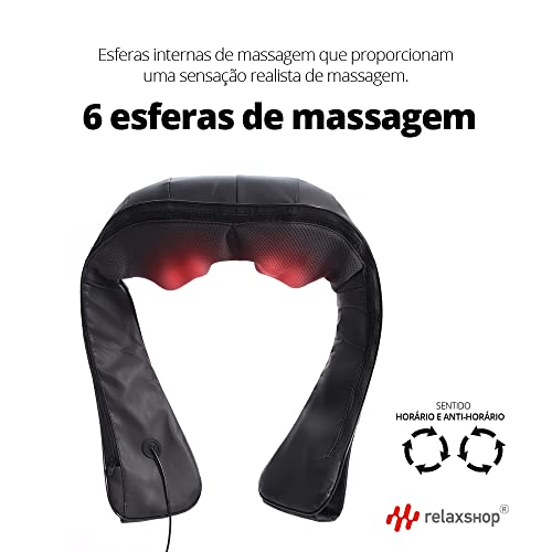 Colete De Massagem Shiatsu Com Luz Aquecimento Bivolt
