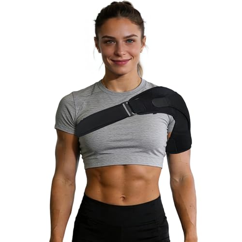 HSIWHV Shoulder Brace for Women, Rotator Cuff Shoulder Brace, Adjustable and Can be Worn Under Clothes, Free to Add Ice Packs for Men & Women, Left & Right
