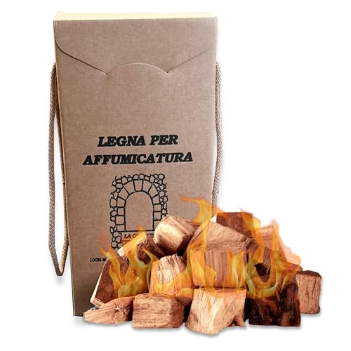 La Giasara Ciliego, 800 Cu. Naturale Legna per affumicatura, puro legno di ciliego per l'uso su griglie a gas e a carbonella, legna da ardere per camino stufe a legna accessori camper
