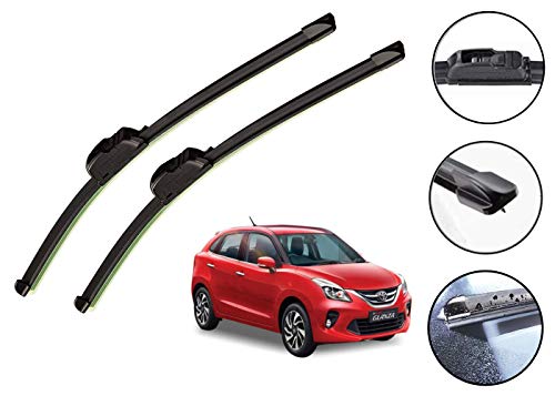 Image of Auto Hub Car Wiper Blades Compatibility With Glanza - Set of 2 Pcs (D-21,P-18)