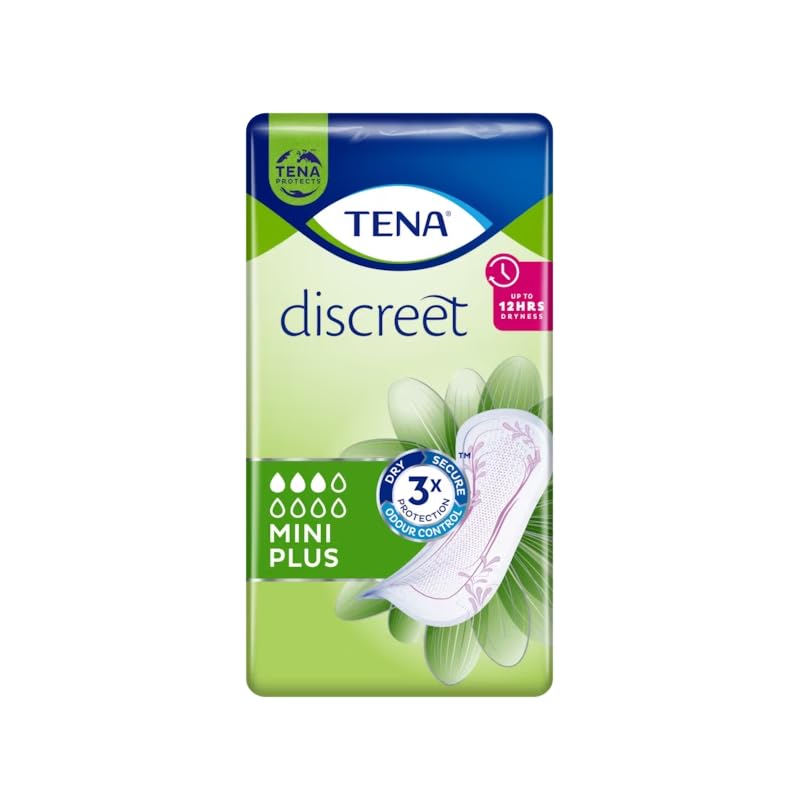TENA Lady Discreet Lot de 4 paquets de 16 serviettes hygiéniques pour femme
