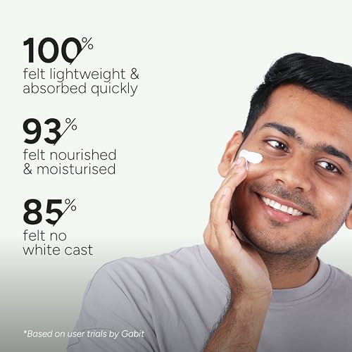 Image of Gabit 100% Mineral Sunscreen SPF 50 PA++++ | Water & Sweat Resistant, UVA /B & Blue Light Protection | No White Cast | Vit E, Gooseberry, Winter Cherry | Normal, Oily, Dry Skin Types | Oil free |50ml