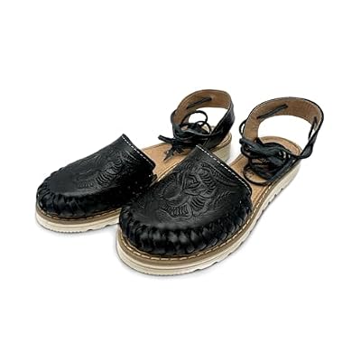 The Western Shops Womens Lace Up Leather Sandals, Authentic Mexican Huarache Sandals