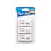 Paper Mate 70624 White Pearl Erasers, Large, 3 Count