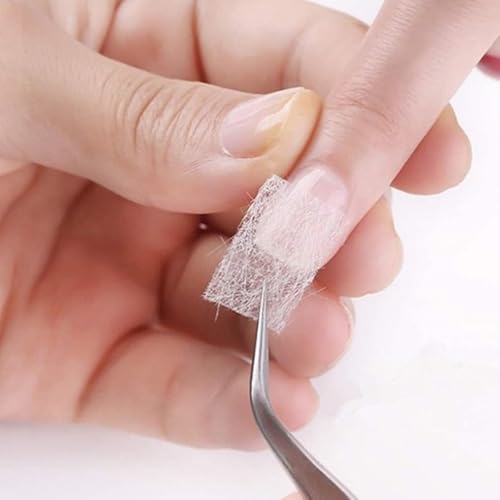 20 Stück Silk Fiberglass Nail Extensions, Fiberglas Nagelverlängerung Nail Extension Silk Fiberglass Gel Kit Manicure Tool für die Fingernagelreparatur Nägelverlängerung Fiberglasmodellage