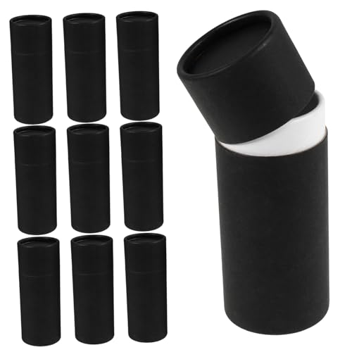 iplusmile 10 piezas Botes de Almacenamiento Multifunción para Botellas Esenciales Envases Cilíndricos Resistentes para Té y Especias Cajas de Cartón Ecológicas para Hogar