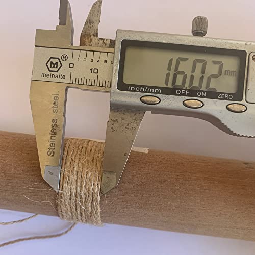 Quotidian Black Natural 3 ply Jute Jute Twine Rolls 1/12" (0.2cm) 1000 Feet - Wrapping Picture Hanging Gardening