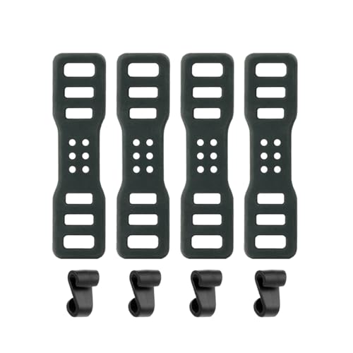 Soporte de banda de montaje de silicona para luz trasera de bicicleta, 4 gomas