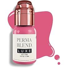 Perma Blend Luxe - Hot Pink - Microblading Ink to Enhance Lip Color - Lip Tattoo & Lip Blushing Supplies for Permanent Lip Color - Bright Pink Lip Blush - Vegan 0.5 oz