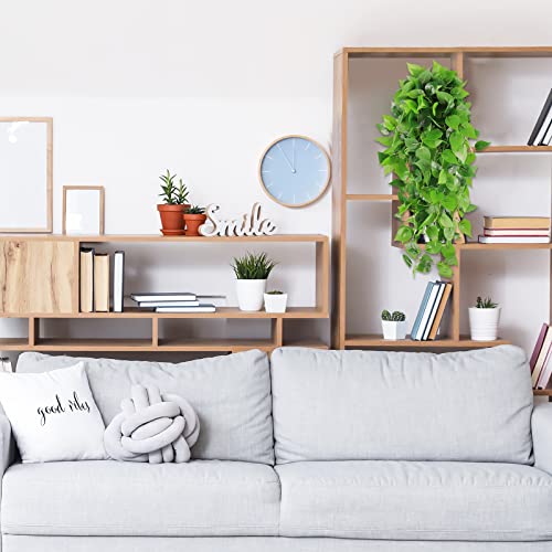 Hatoku 4Pcs Artificial Hanging Plants 3.6Ft Fake Ivy Vine Leaves For Patio Home Bedroom Wedding Indoor Outdoor Wall Decor #TOP2