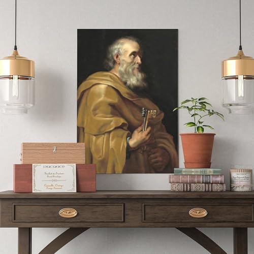Toile Saint Pierre Paul Rubens 30x45cm | Déco murale chambre - 5