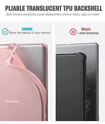 Timovo Case For Samsung Galaxy Tab A7 Lite 8.7 2021 (Sm-T220/ T225/T227), Slim Soft Tpu Translucent Frosted Back Protective Cover Shell Fit Samsung Galaxy Tab A7 Lite 8.7 Inch Tablet 2021, Rose Gold #TOP4