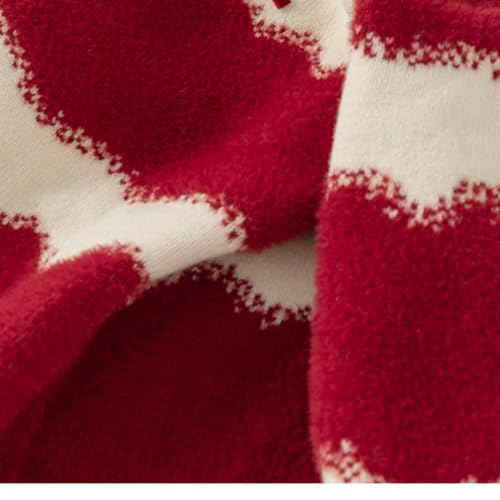 Girls Red Sweater Autumn and Winter Girls Coat Bow Cardigan3