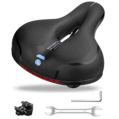 HARMILIY Fietszadel, ergonomisch fietszadel, ademend mountainbikezadel, gelkussen voor mountainbike, mountainbike, vouwfiets, racefiets