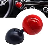 DACIRTY Creative Ignition Start Button Joystick, Game Control Handle Decorative Ignition Start-Stop Switch Protective Cover, Kid's Tuning Accessory for Most Cars (Red)