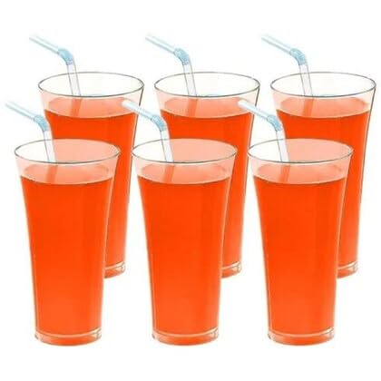 Image of SORATH Premium Clear Plastic Tumbler Glasses | Reusable, Shatterproof, BPA-Free | 16 oz Drinkware for Parties, Events & Everyday Use (6, Pack of 6)