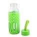 Ruilogod Szklana butelka wody Camping Cup Portable Drishing Mug stołówka Kostki górskie 300ml Green