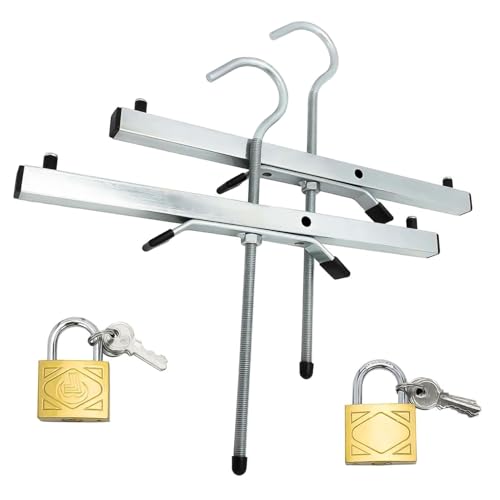 Ladder Clamps - Roof Rack Clamp Lock | Lockable Roof Rack Clamp | universals Grip | Heavy Duty Secure Holder System for Van Car Truck Use, Easy Mounting Anti-Theft Bracket for Safe Transport