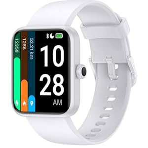 Smart Watch for Women Men, Fitness Tracker Watch with Heart Rate Monitor, Sleep, SpO2 Tracker, 5ATM Waterproof Smartwatch Sports Watch Compatible with Android iOS Phones Step Calories Counter