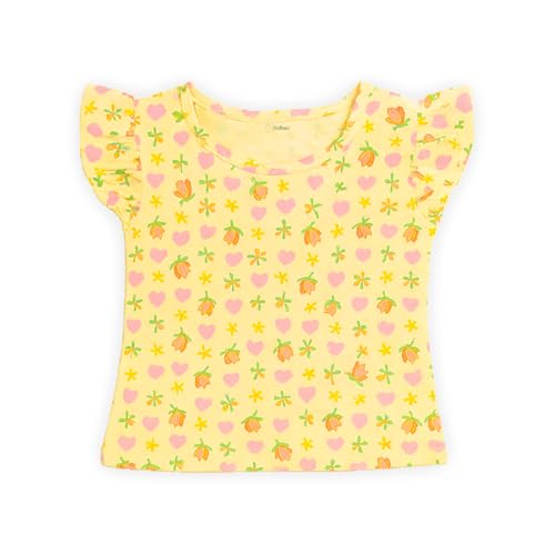 Image of Kidbea Girls' Cotton Dresses | Soft, Breathable Casual & Trendy Outfits for Kids | Sleeveless & Ruffle Sleeve Styles with Multiple Cute Prints