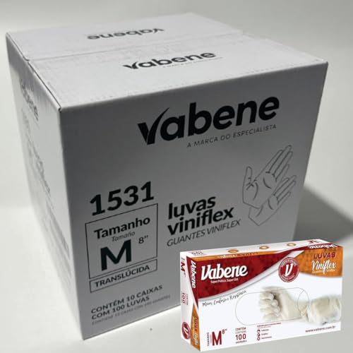 10x Luva Descartável Viniflex c/100 G
