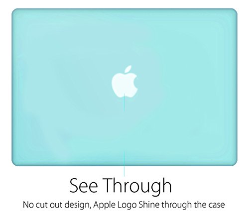 Ueswill Smooth Matte Hard Case Cover Compatible With (Mid 2012-Mid 2015) Macbook Pro 15 Inch With Retina Display (No Touch Bar, No Cd-Rom) (Model: A1398), Green #TOP1